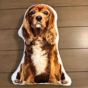 Cavalier King Charles Spaniel Throw Pillow Double Sided Print 14L 10.5W 4H Gift